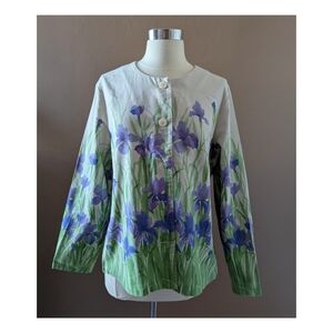 Appleseed's Petites Floral Cotton Jacket